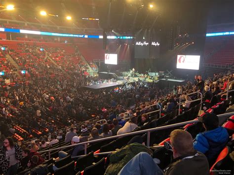 B-stage on the main floor. . Little caesars arena a view from my seat